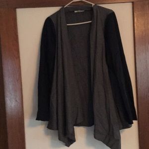 Grey black cardigan